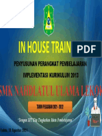 SMK Nahdlatul Ulama Lekok In House Training 2021