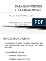 Sinergi Data Emis Pontren Dengan Program Diniyah