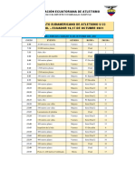 Campeonato Sudamericano U23 Guayaquil Octubre 2021 Tres Jornadas