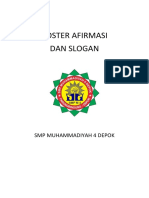 SMP MUHAMMADIYAH 4 DEPOK Poster Afirmasi