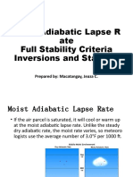 Moist Adiabatic Lapse R Ate Full Stability Criteria Inversions and Stability