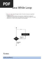 Java While Loop