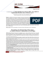 Análise dos discursos homofóbicos e movimentos LGBT