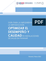 Guía implementación estándares calidad salud Panamá