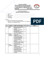 Instrumen Supervisi Rencana Pelaksanaan