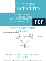 Ejercicio de Cortocircuito Trifasico Usando Tecnicas Matriciales