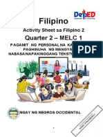 Filipino 2 Q2 Melc 1