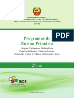 Programas do 2o Ciclo do Ensino Primário