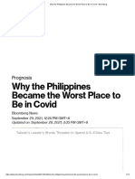 Why The Philippines Became The Worst Place To Be in Covid - Bloomberg