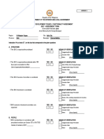 (To Be Filled-Out by The Punong Barangay) Year Under Review: 2018