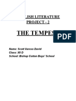 English Literature Project 2 - Tempest by Scott Vareso David