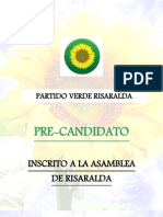 Perfil Oscar Ospina, Precandidato A La Asamblea Por El Partido Verde Risaralda