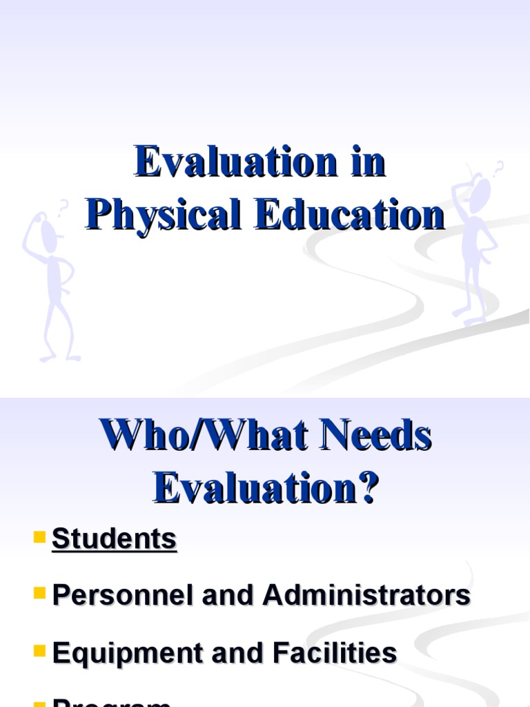 Evaluation | PDF | Teachers | Physical Education