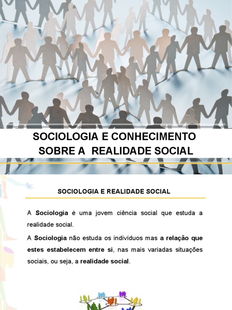 Sociologia e Realidade Social: Estudo e Transformação | PDF ...
