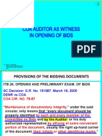 Coa As Witness in Bid Opening