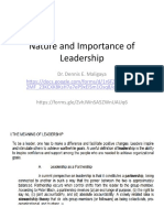 Nature and Importance of Leadership, Traits and Characteristics of A Leader