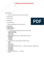 DSU MCQ on Stacks, Queues and their Applications