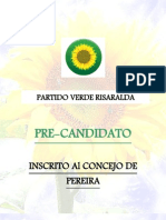 Perfil Jorge Edison Marin, Candidato Pre-Inscrito Al Concejo de Pereira