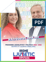 PROGRAMA LEGISLATIVO Y POLÍTICO Irene Ljubetic V. Candidata a Diputada Distrito N°6 (Quinta Cordillera) v. corregida (1) (1)