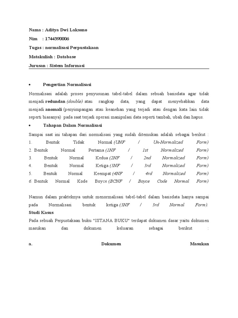 08database normalisasi perpustakaan pdf