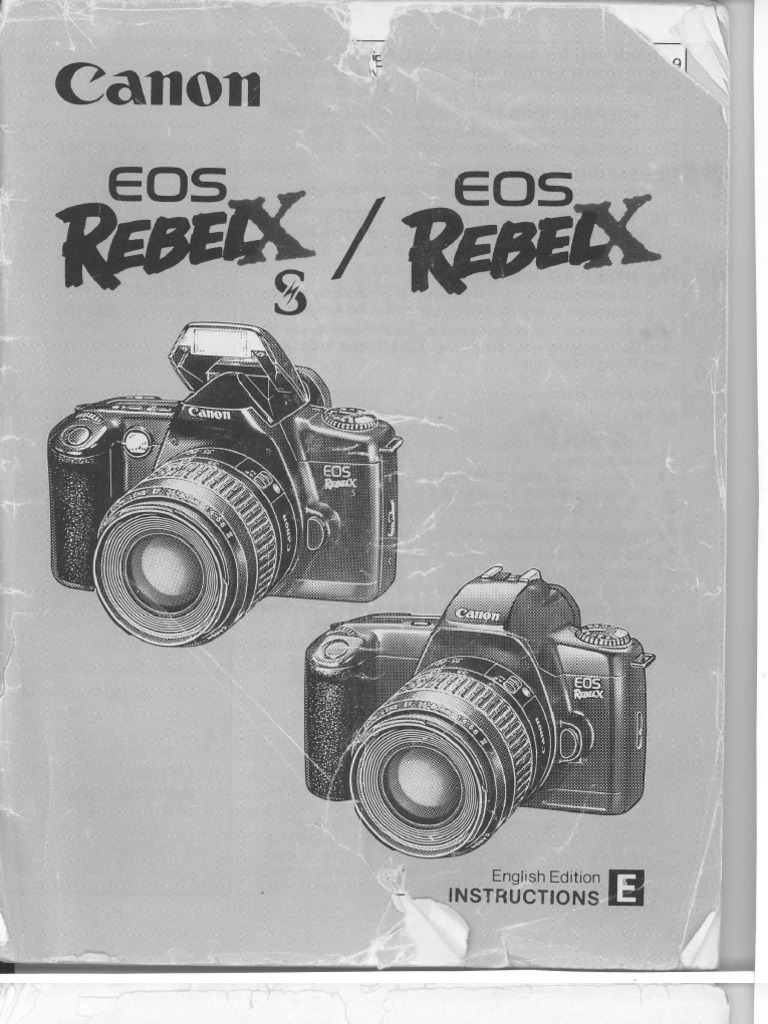 Canon EOS Rebel Xs - 35mm SLR owner's manual | Exposure (Photography) | Canon  Eos