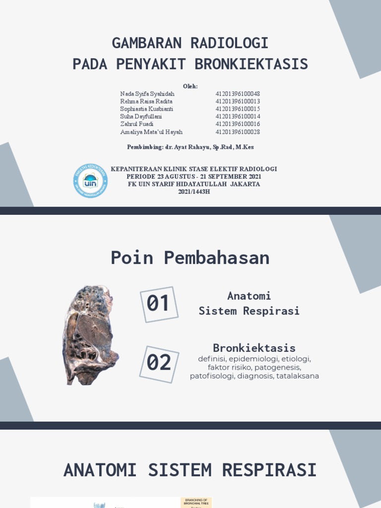 Gambaran Radiologi Pada Penyakit Bronkiektasis | PDF