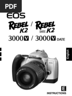 Canon Rebel K2 - 35mm SLR Camera owner's manual