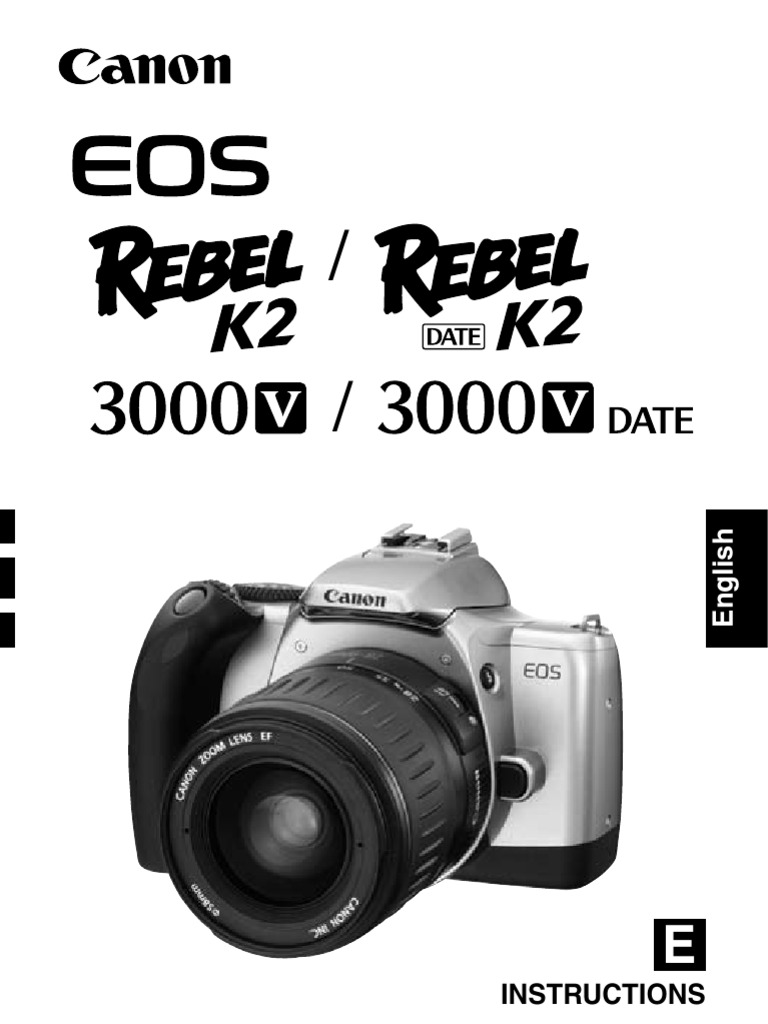 Canon Rebel K2 - 35mm SLR Camera owner's manual | Exposure (Photography) |  Autofocus