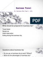 Business Travel: By: Bonifasia Ekta Fima N., M.PD