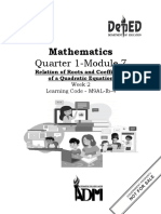 Quarter 1-Module 7: Mathematics