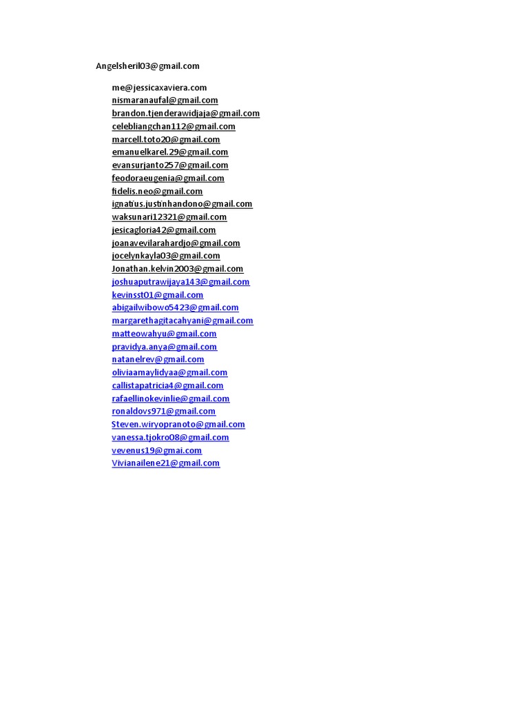 Email List Compilation | PDF