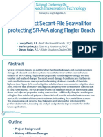 Secant Pile Seawall Protects SR A1A in Flagler Beach