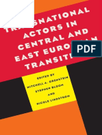 Transnational actors in Central and East European transitions