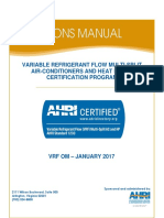 Variable Refrigerant Flow Multi-Split Air-Conditioners and Heat Pumps Certification Program