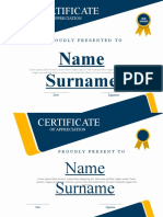 Modern Certificate