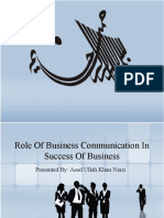 Role of Business Communication in Success of Business