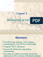 Membership of The WTO