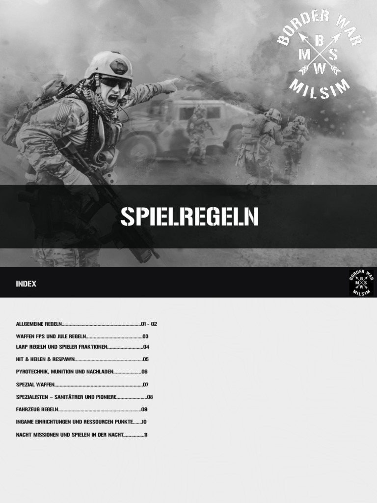 Borderwar Milsim Rules PDF