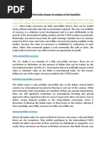 Full Convertibility of The Indian Rupee