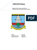 Proposal Jalan Poros KP Sumampir