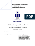 Hostel Management System Database Project