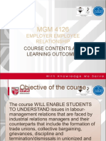 MGM 4126 - Employer-Employee Relations