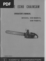 Download Echo 602VL Chain Saw by legrandew SN54031179 doc pdf
