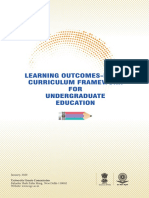 Learning Outcomes-Based Curriculum Framework FOR Undergraduate Education