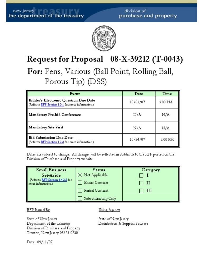 Session 1 in Class Activity Example | PDF | Request For Proposal ...