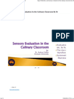 Sensory Evaluation in The Culinary Classroom by DR