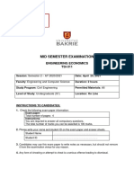 Engineering Economics - Midterm Exam 2021