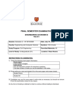 PDF Engineering Economics - Finalterm Exam 2019-2020