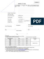 Berita Acara: Form 01