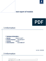 The Test Report of RAU2 X 2377 A2310B9CXF